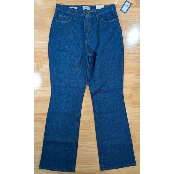 2 Universal Thread Vintage Bootcut Jeans Womens 10 Dark Wash High Rise Stretch - Picture 2 of 11